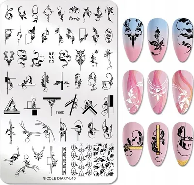 Produktbild von Große ORNAMENT Nagelstempelplatte