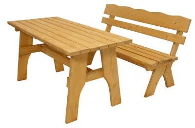 Produktbild von Garnitur 2-teilig 150cm Kiefer imprägniert