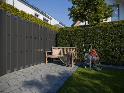 Produktbild von WPC-Sichtschutzzaun DIY-Bausatz Anthrazit