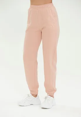 Zdjęcie produktu dla Athlecia spodnie dresowe Lia z bawełnianą powierzchnią dotykową 4240 Peach Whip 38