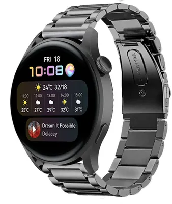 Produktbild von Strap-it Huawei Watch 3 (Pro) Titanarmband (Graphit)