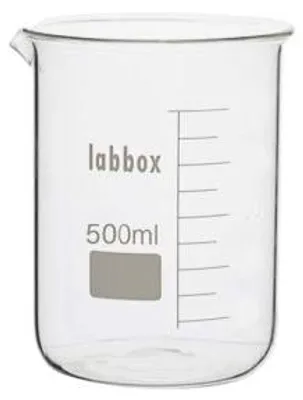 Immagine prodotto di Bicchiere in vetro borosilicato, capacità 500 ml, trasparente, per la cucina