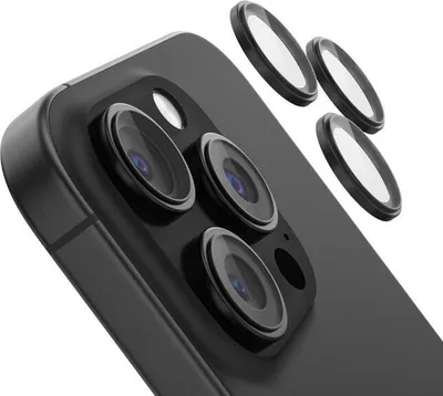 Obrázok produktu pre Belkin ScreenForce, Apple, iPhone 16 Pro, iPhone 16 Pro Max, Odolné voči pádom, Odolné proti poškriabaniu, Čierna, Priehľadná, 3 kusov