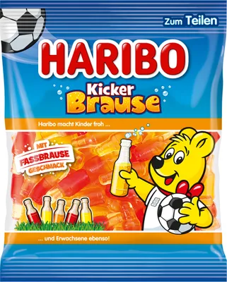 Produktbild von Haribo Kicker Brause Fruchtgummi mit Fassbrause Geschmack 175g