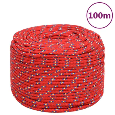 Zdjęcie produktu dla vidaXL Żagiel do łodzi Rot 10 mm 100 m Polipropylen
