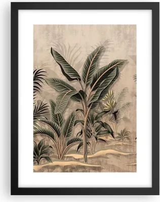 Produktbild von Gerahmtes Poster - Schwarzer Rahmen - Wald Blatt Baum - 30x40 cm - Wand Bild - Wanddeko - Wandbilder - Kunstposter - Wandposter - Bilderrahmen - Bilder - Kunstdruck - Wanddekoration - P2BPA30x40-5101