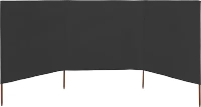 Produktbild von "Winter Sale"3-teiliges Windschutzgewebe 400x120 cm Anthrazit - Sonnenschirme - clorisNeu7525535