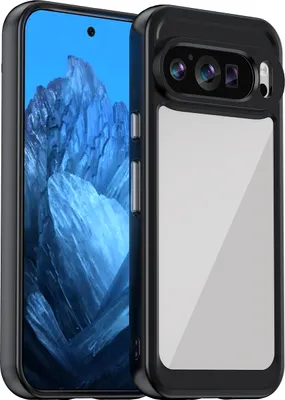 Immagine prodotto di Custodia per Google Pixel 10 trasparente, protettiva in silicone TPU antiurto nero