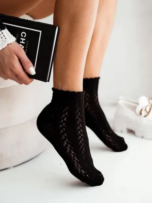 Produktbild von Netzsocken für Frauen Milena 989 aus Baumwolle schwarz 37-41