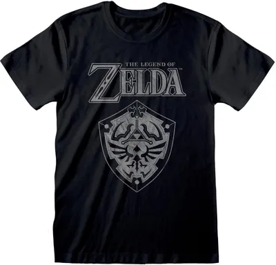Produktbild von Legend Of Zelda T-Shirt Distressed Shield - M