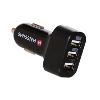 Produktbild von Swissten 20111200 Ladegerät für mobile Geräte Universal Schwarz DC Auto