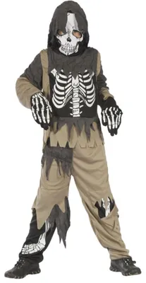 Immagine prodotto di Costume da zombie-scheletro per bambini (taglia 7-9 anni)