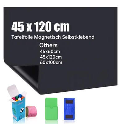 Productafbeelding van Solidchoice - Zelfklevende Magnetische Whiteboardfolie 45 x 120 cm