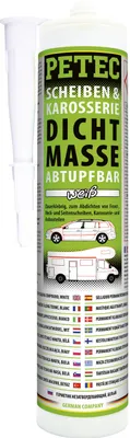 Produktbild von Petec Scheiben Karosseriedichtmasse Scheibendichtmasse weiß 310ml 83290