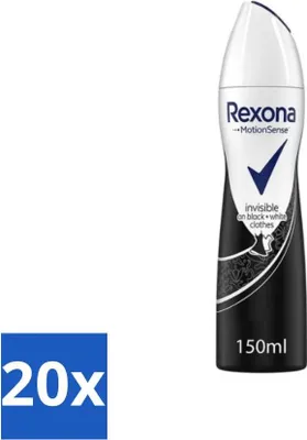 Produktbild von Rexona - Invisible Diamond - Deodorant Spray - Antitranspirant - 150 ml - Vorteilspack - 20 Stücke