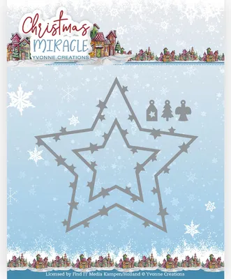 Produktbild von Stanzschablone - Yvonne Creations - Christmas Miracle - Stern Dekoration