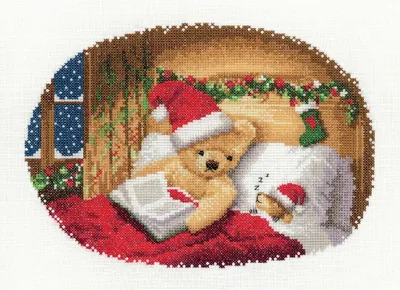 Produktbild von Heritage Kreuzstich Set Aida "Gute Nacht Geschichte", Zählmuster, TBS1639-E, 24,5x17,5cm