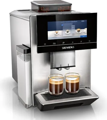Produktbild von Siemens TQ905D03, Espressomaschine, 2,3 l, Kaffeebohnen, Eingebautes Mahlwerk, 1500 W, Edelstahl