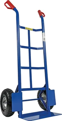 Produktbild von HBH Profi Sackkarre Schwerlast Sackkarren 320kg Luftreifen TK320LU Transportkarre | blau | hochwertige Räder | robuster Stahlrohrrahmen | Sicherheitsgriffe | max. Tragfähigkeit 320kg