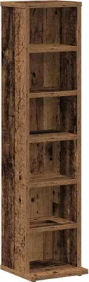 Immagine prodotto di Mobile Porta CD Legno Vecchio 21x20x88 cm in Legno Multistrato