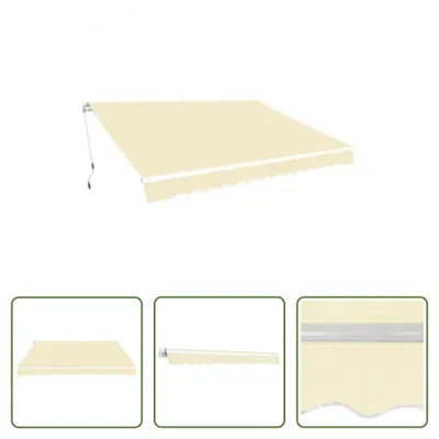 Immagine prodotto di The Living Store Tenda a bracci pieghevoli 600 cm Bianco crema