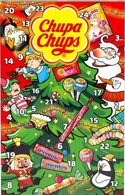 Produktbild von Chupa Chups Adventskalender – Süßwaren – 1 x 180 g