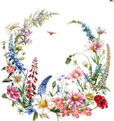 Produktbild von Servietten Papier 33x33cm 3-lag. mit Sommerblumen Motiv 20 Stück