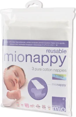Produktbild von Mionappy Windeln Größe2 3Stk. : weiß Farbe: weiß