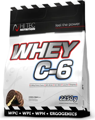 Produktbild von HI TEC Nutrition Whey C-6 - 2250g Cookie & Cream