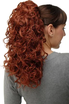 Produktbild von WIG ME UP Haarteil Zopf Kupferrot Locken NC002-350