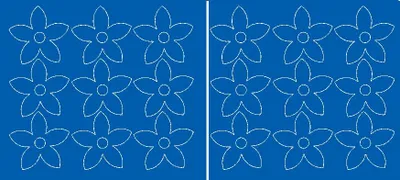 Produktbild von Wandaufkleber Fensterblumen Aufkleber Blumen 18 Stück blau matt.
