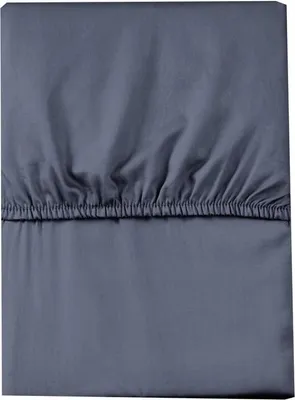 Zdjęcie produktu dla Prześcieradło satynowe niebieskie 90x200 cm z gumką mikrowłókno