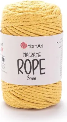 Zdjęcie produktu dla Yarn Art Macrame Rope 3 mm 63 m 764 Yellow Sznurek