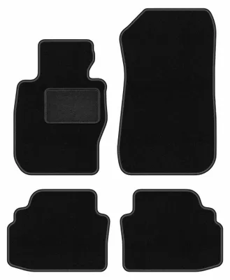 Obrázok produktu pre Velúrové autokoberce pre: BMW 3 E92 xDrive 2004-2011 (kupé) – sada 4 ks, čierne, na mieru – Wielganizator LUX