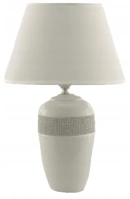 Image de TG Lampe de chevet moderne style glamour blanche