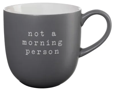 Zdjęcie produktu dla ASA Henkelbecher, not a morning person d. 9,5 cm, h. 9,5 cm, 0,35 l.