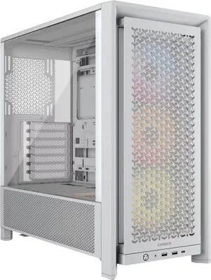 Zdjęcie produktu dla Corsair FRAME 4000D LCD RS ARGB, Midi Tower, PC, Biały, ATX, EATX, micro ATX, Mini-ITX, Plastik, Stal, Szkło hartowane, Gaming