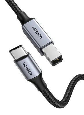 Produktbild von UGREEN USB C Druckerkabel USB B auf USB C Kabel, Scannerkabel (Silber 5m)