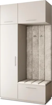 Produktbild von Masseno Garderobe-Set REMA 120/240/60 cm Modern Garderobenschrank Kaschmir