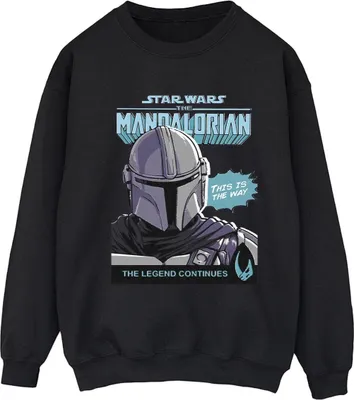 Produktbild von Star Wars The Mandalorian - Sweatshirt für Damen BI39193 (M) (Schwarz)