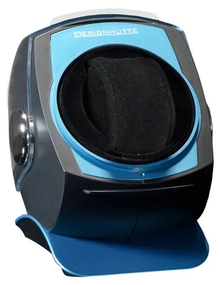 Produktbild von DESIGNHÜTTE Uhrenbeweger Space, Schwarz / Blau, für 1 Automatikuhr