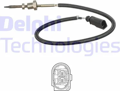 Produktbild von DELPHI TS30150 Abgastemperatursensor für AUDI A4 Avant (8K5, B8) 450mm