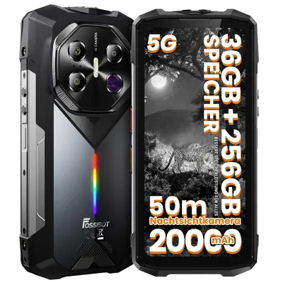 Produktbild von Smartphone F113 Outdoor Handy Dimensity 7050 5G, FHD+ 120Hz, 20000mAh (12GB+256GB, Android 15 NFC, Sony IMX766, IP68/IP69K)