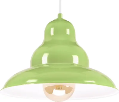 Obrázok produktu pre BULMA 1 závesná lampa – industriálny štýl, kov, zelená, 1xE27