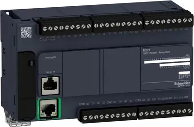 Produktbild von Schneider Electric TM221CE40R, IP20, 50 - 60 Hz, -10 - 55 °C, -25 - 70 °C, 160 mm, 70 mm