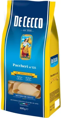 Produktbild von 5x Pasta De Cecco 100% Italienisch Paccheri n 125 Nudeln 500g