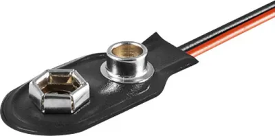 Zdjęcie produktu dla Goobay 11445, 9V, Polichlorek winylu (PVC), Czarny, Czerwony, -20 - 50 °C, 1 szt., RoHS
