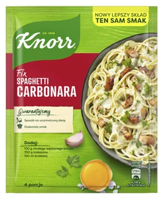 Obrázek produktu pro Knorr Fix Carbonara Směs na omáčku 38 g