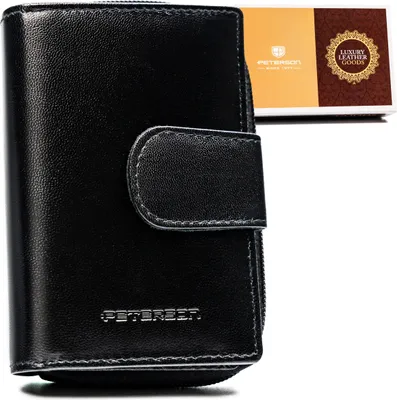 Obrázek produktu pro Peterson dámská peněženka z přírodní kůže černá RFID 12,5x9 cm