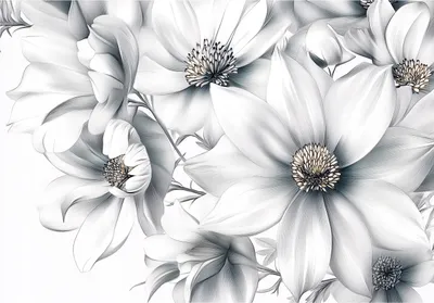 Produktbild von Fototapete 3D Effekt Blumen - Tapete Wohnzimmer - 300x210 cm - inklusive kleister - Vlies Tapete - Vliestapete Wohnzimmer Schlafzimmer Küche Modern Wandtapete